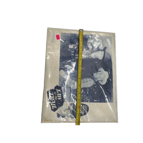 Antique LAW OF THE TRAIL Movie Print Hopalong Cassidy Prod. William Boyd - Picture 8 of 13